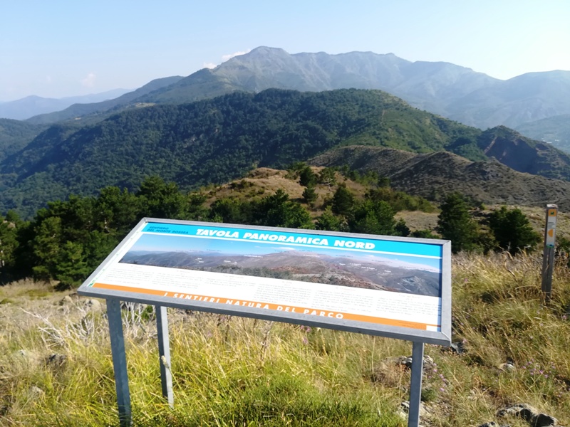 Tavola panoramica nord monte Bossea