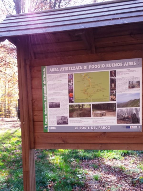 Pannello Area Attrezzata Foresta Zatta